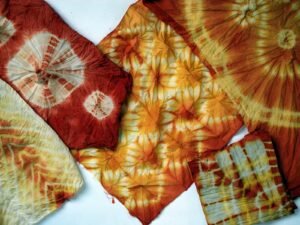 Tie and Dye on Fabric - Sampling: ₹250/- Bulk Order: ₹80/-